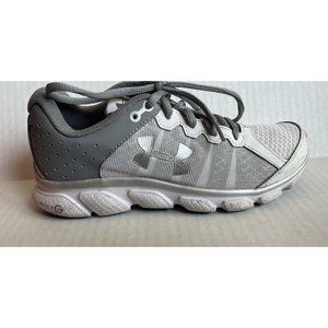 Under Armour Womens Micro G Assert 6 1266252 White Running Shoes Sneakers Sz 6.5